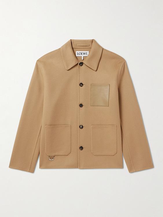 Taupe casual jacket from Loewe
