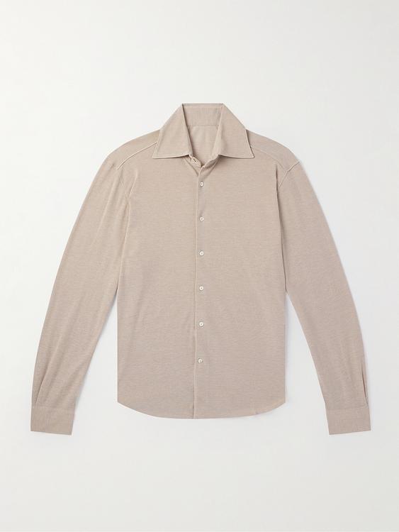 Beige casual shirt from Stòffa
