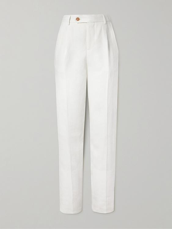 White suit trousers from Brunello Cucinelli