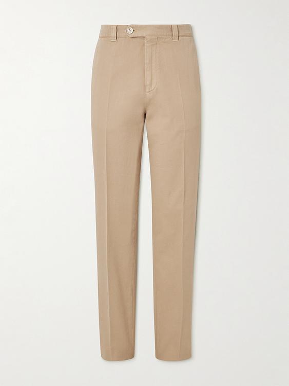 Taupe formal trousers from Brunello Cucinelli