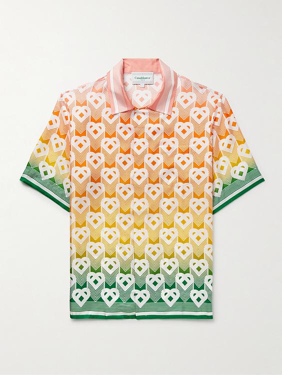 White short sleeve polo shirt from Casablanca