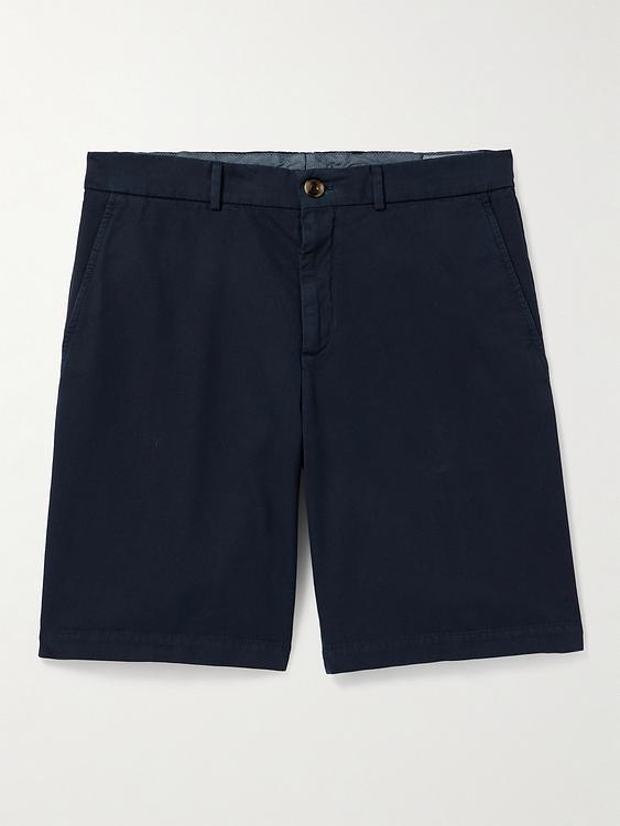 Black chino shorts from Brunello Cucinelli