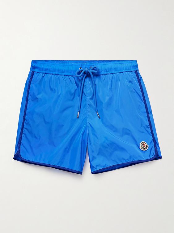 Blue swim shorts from Moncler
