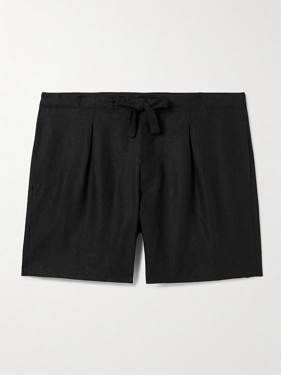 Black drawstring shorts from Stòffa