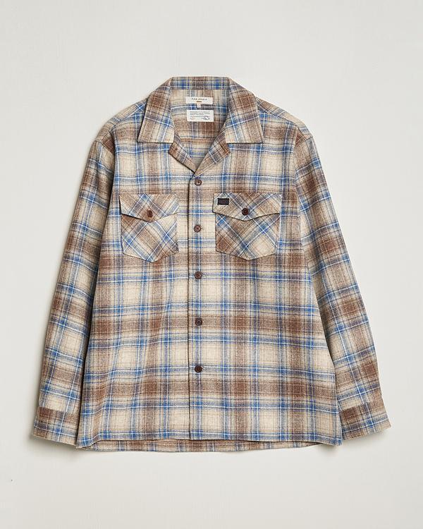 Checkered beige overshirt from Nudie Jeans
