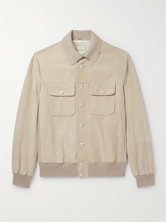 Beige casual jacket from Brunello Cucinelli