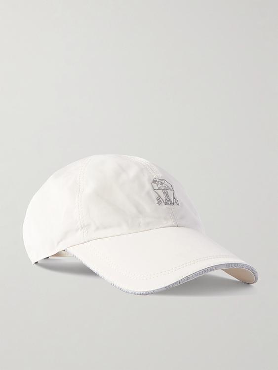 Print white cap from Brunello Cucinelli