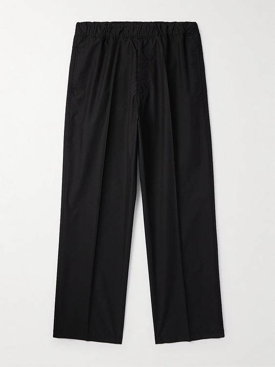 Black casual trousers from Moncler