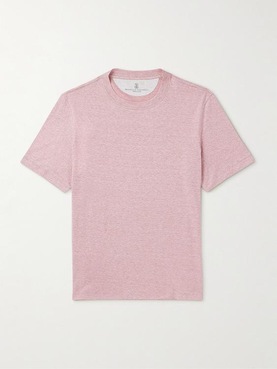 Light pink t-shirt from Brunello Cucinelli