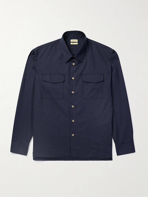 Black overshirt from De Bonne Facture