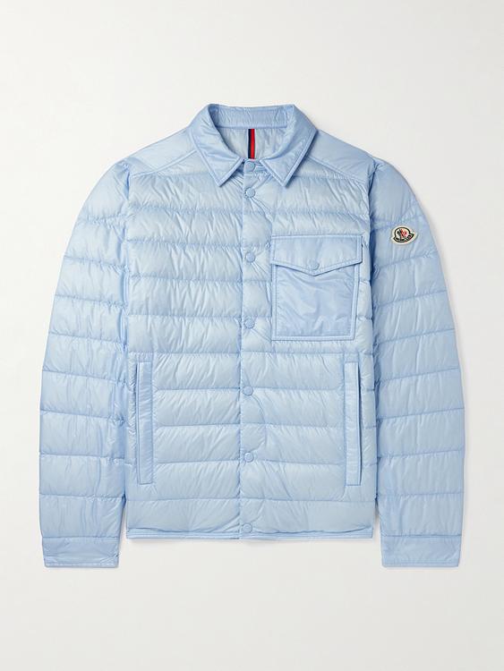 Light blue down jacket from Moncler