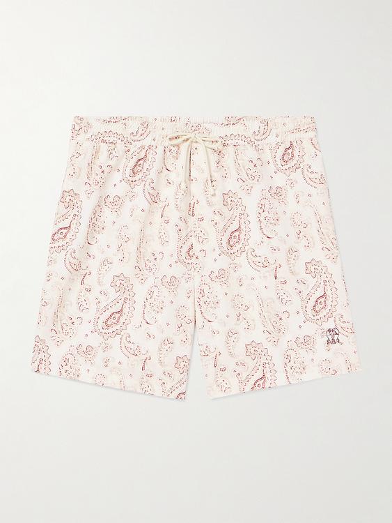 White swim shorts from Brunello Cucinelli