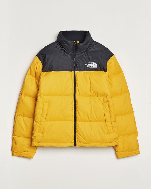 Yellow down jacket from The North Face
