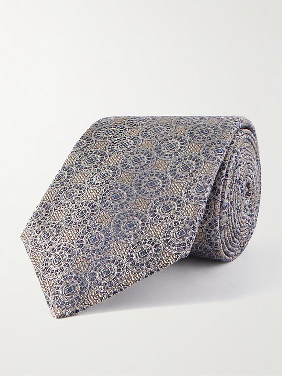 Grey tie from Brunello Cucinelli