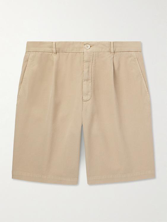 Taupe chino shorts from Brunello Cucinelli