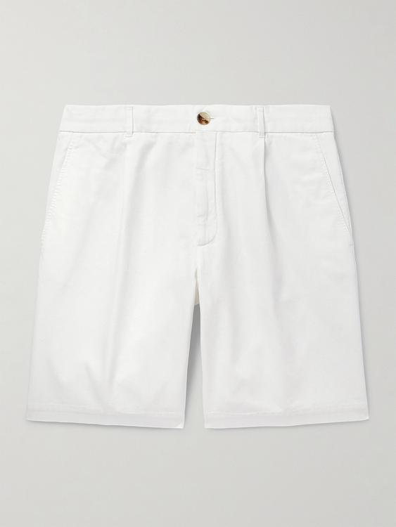 White chino shorts from Brunello Cucinelli