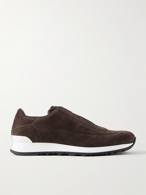 Dark brown sneakers from John Lobb