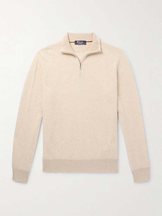Beige half-zip from Loro Piana