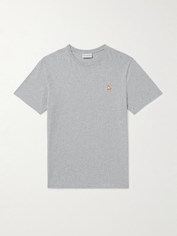 Grey t-shirt from Maison Kitsuné