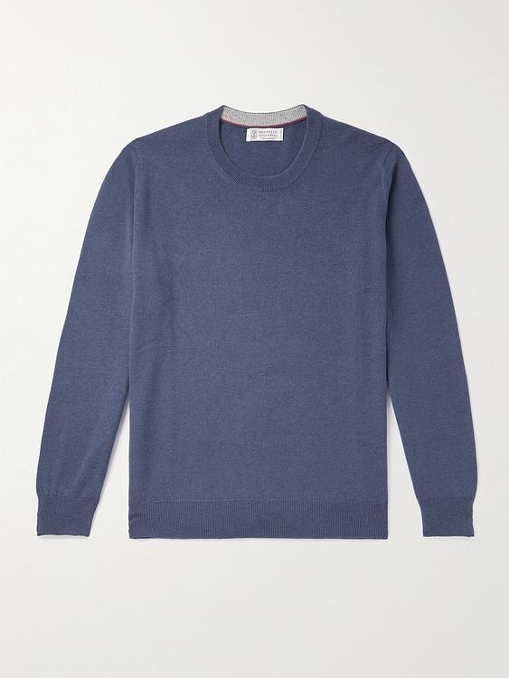 Blue sweatshirt from Brunello Cucinelli