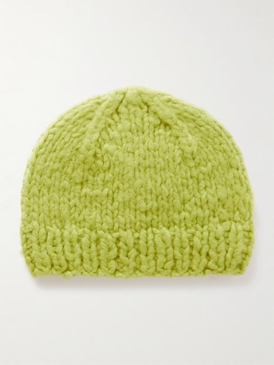 Light green beanie from Gabriela Hearst