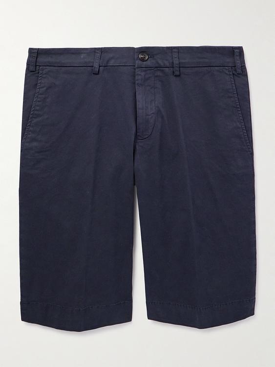 Black chino shorts from Canali