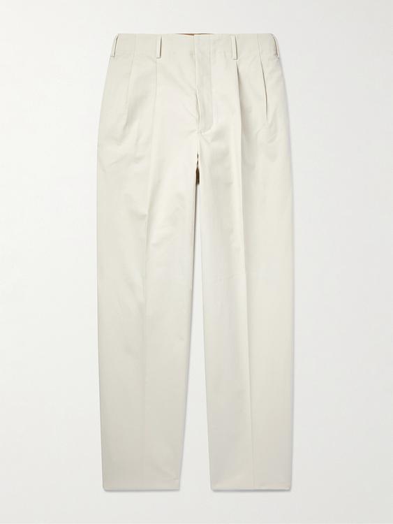White formal trousers from Loro Piana