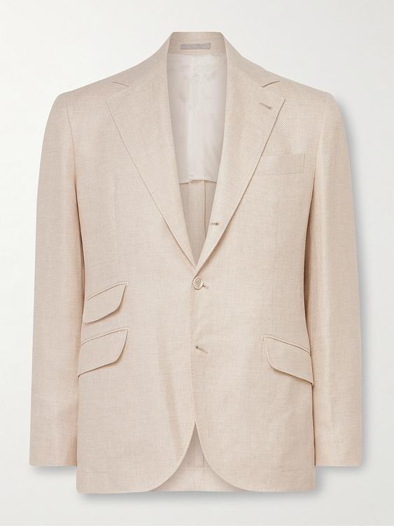Beige blazer from Brunello Cucinelli