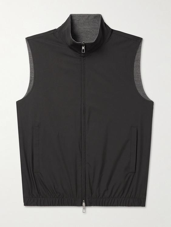 Dark grey vest from Loro Piana