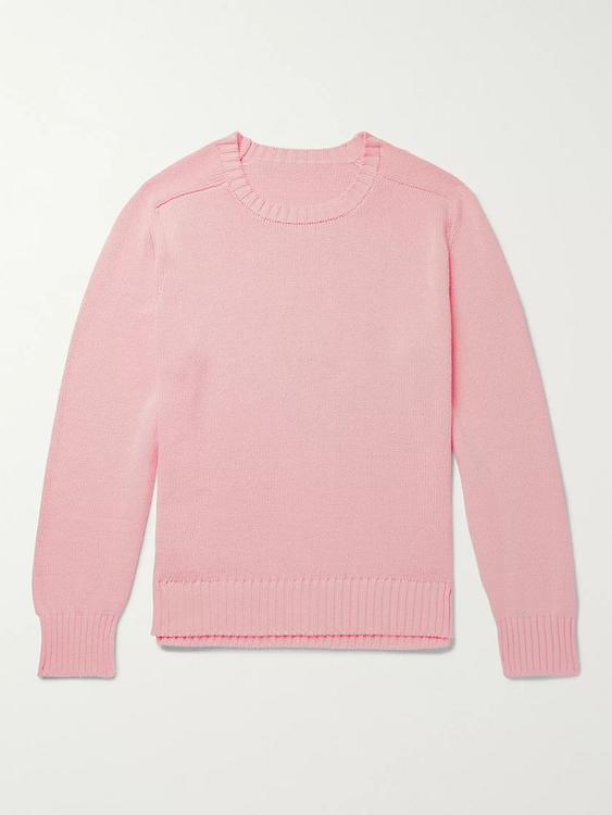 Light pink sweatshirt from Anderson & Sheppard