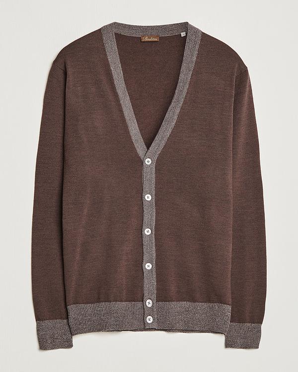 Dark brown cardigan from Stenströms