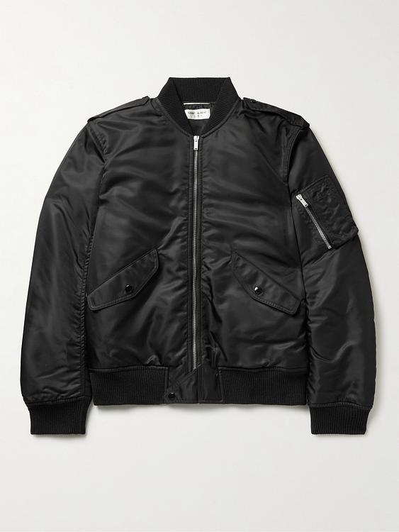 Black bomber jacket from Saint Laurent