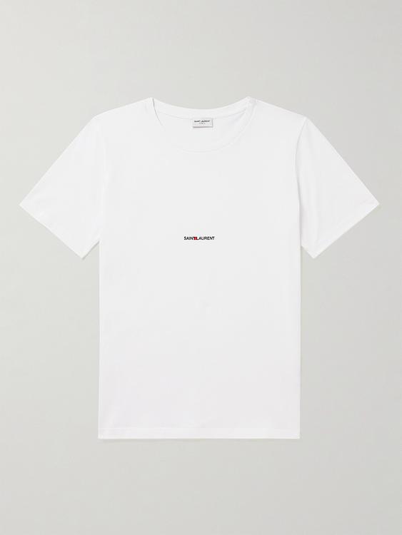 Print white t-shirt from Saint Laurent