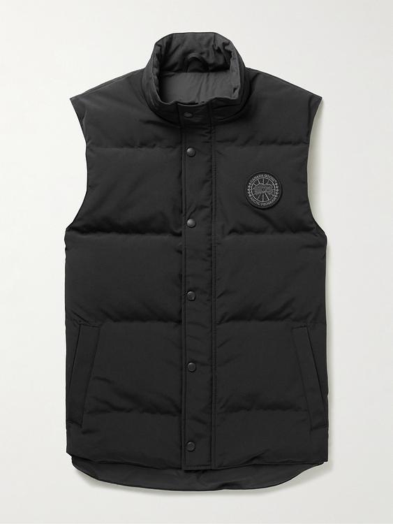 Black vest from Canada Goose
