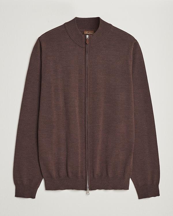 Dark brown full-zip from Stenströms