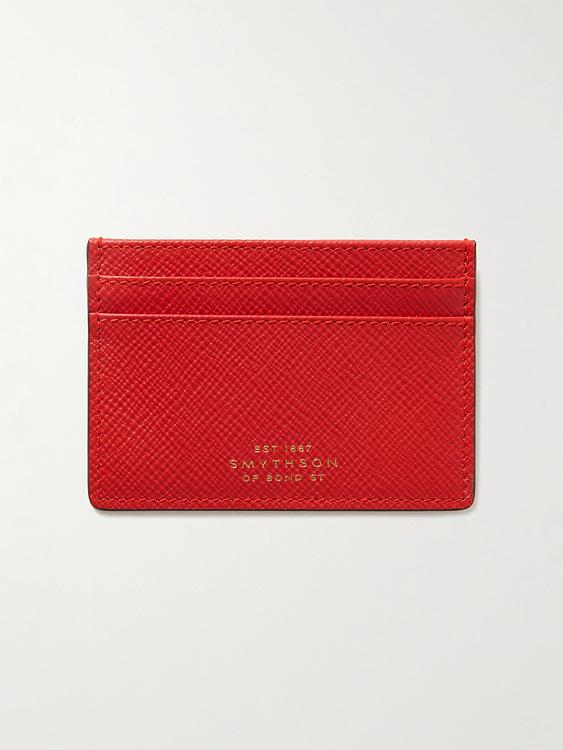 Red wallet from Smythson