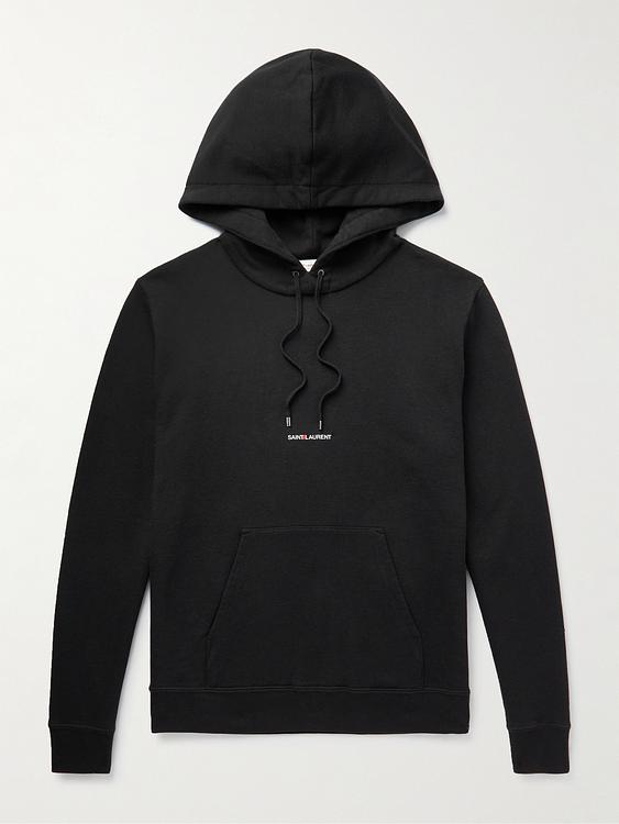 Black hooded sweatshirt from Saint Laurent