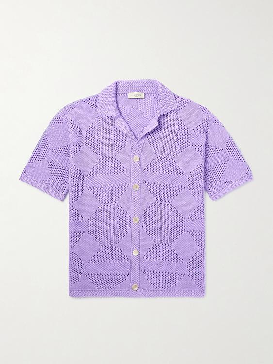 Light purple short sleeve shirt from Piacenza 1733