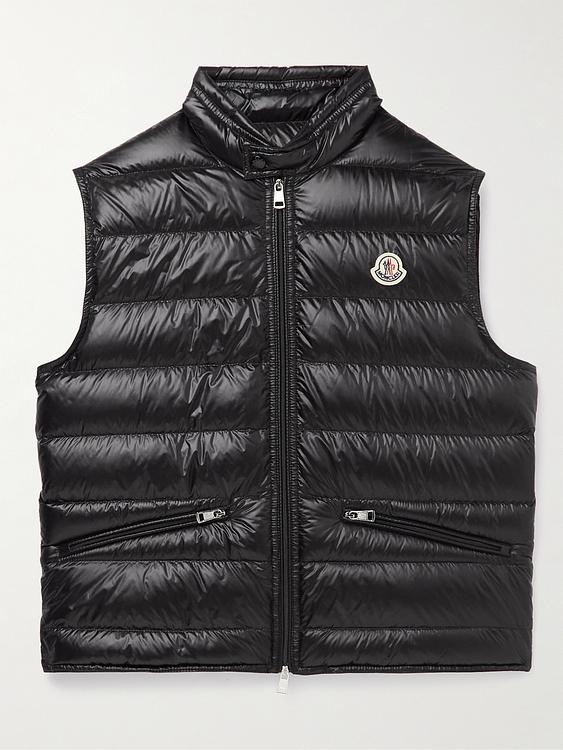 Black vest from Moncler