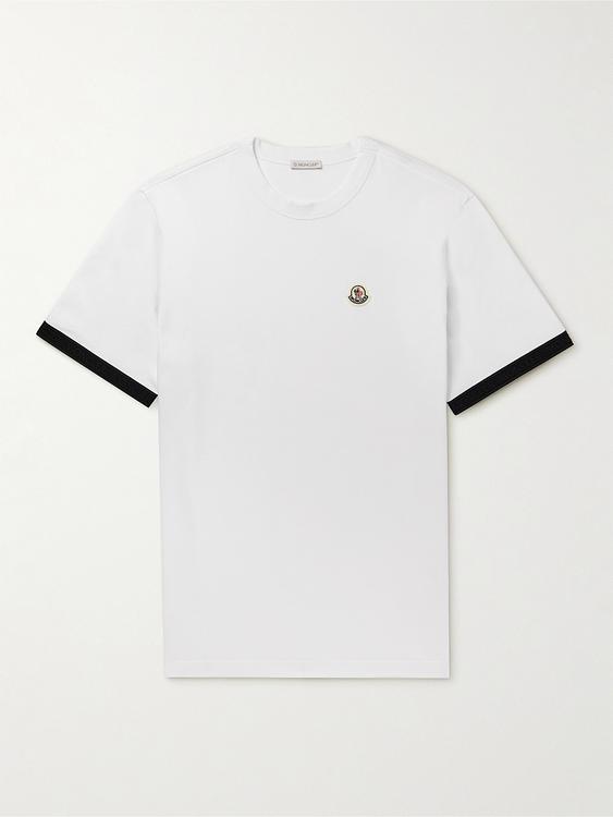 White t-shirt from Moncler
