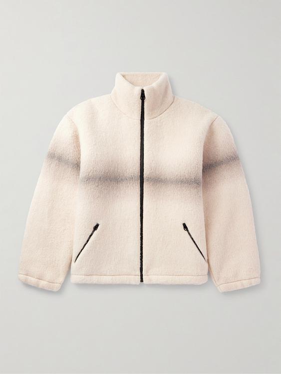 Beige fleece jacket from Loro Piana