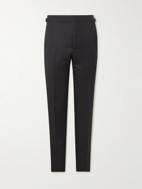 Black tuxedo trousers from Tom Ford