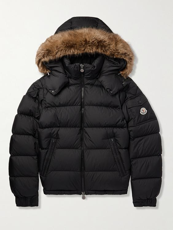 Black down jacket from Moncler