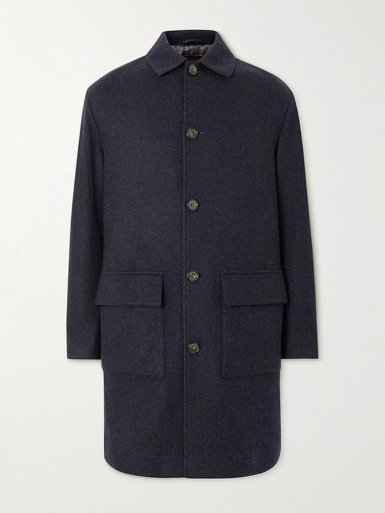 Black coat from Loro Piana