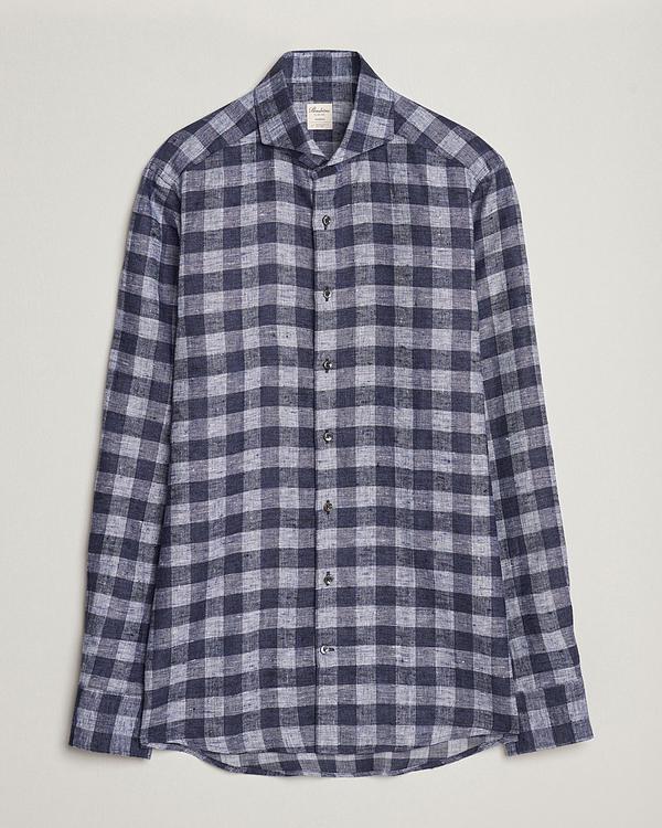 Checkered grey flannel shirt from Stenströms