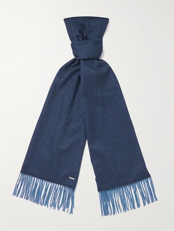 Dark blue scarve from Loro Piana