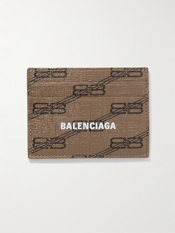 Print taupe wallet from Balenciaga