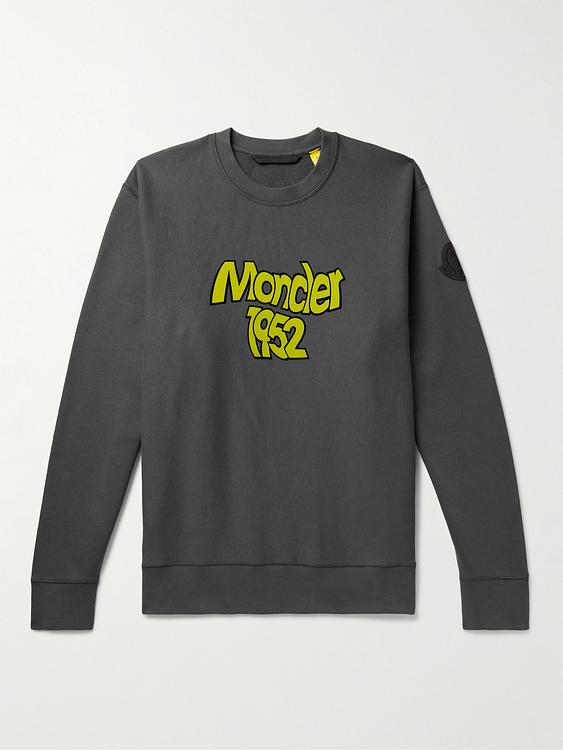 Print dark grey sweatshirt from Moncler Genius