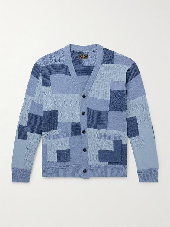 Blue cardigan from Beams Plus