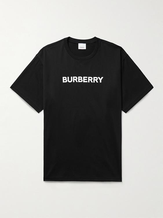 Print black t-shirt from Burberry